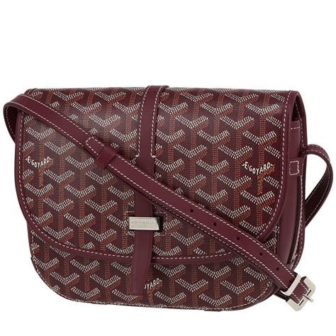 goyard belvedere burgundy|goyard belvedere price.